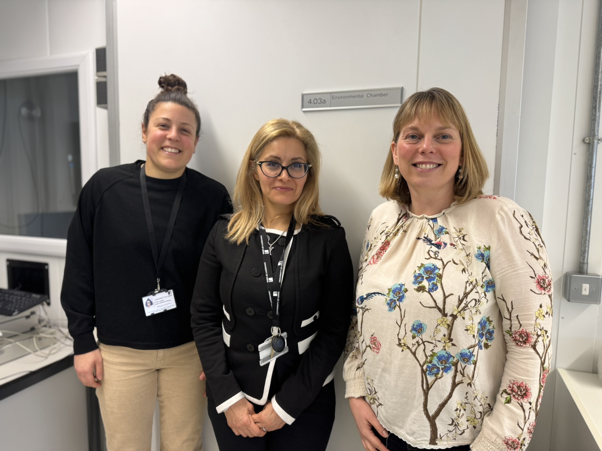Research team at the Environmental Chamber