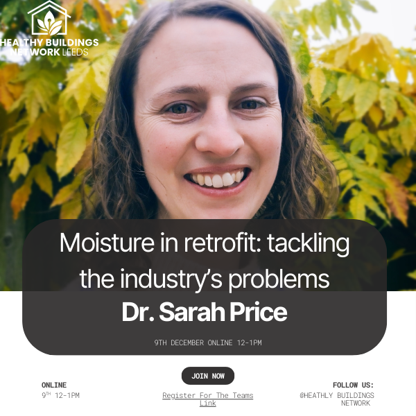 Dr. Sarah Price presenting on moisture risk