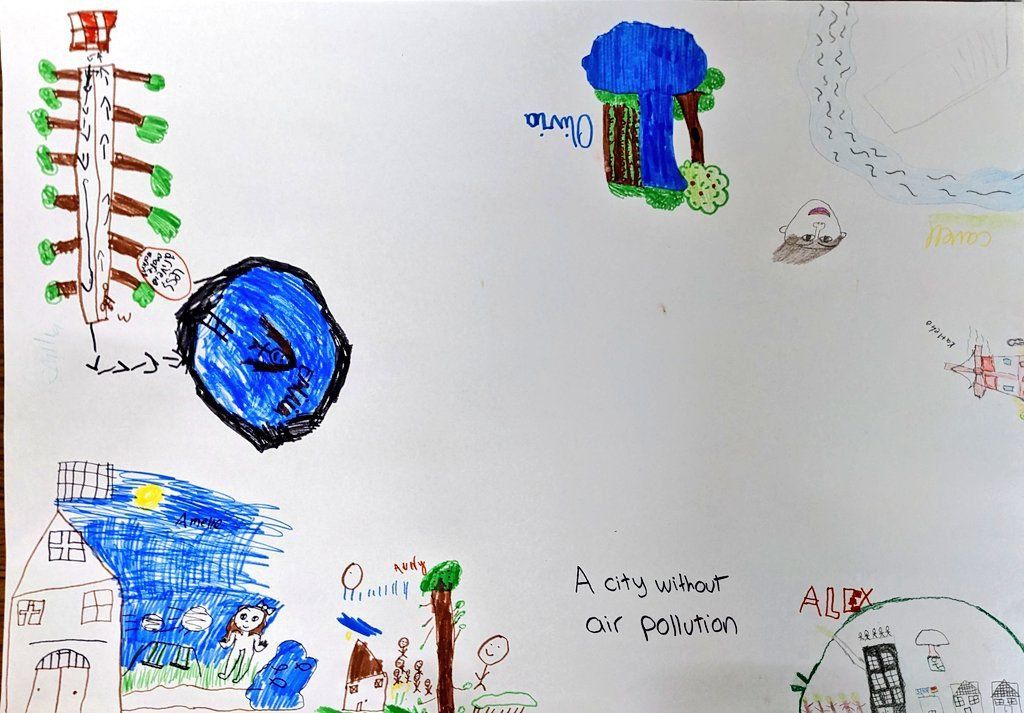 Student artwork from the workshop